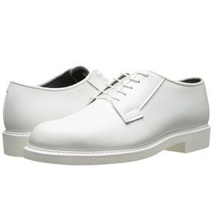 BATES LITES Men's White Leather Oxford 8E E00131
